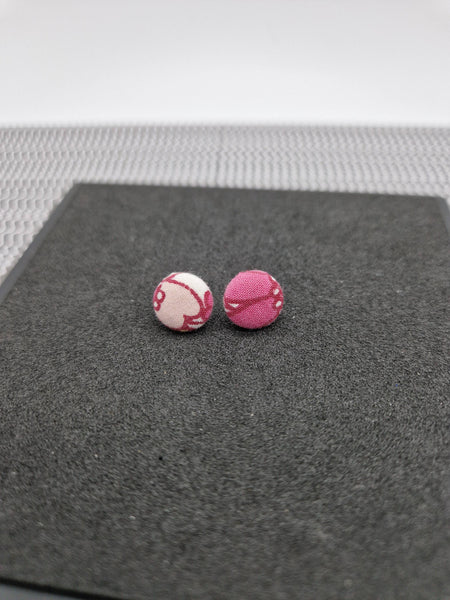 Bold and bright button stud earrings.