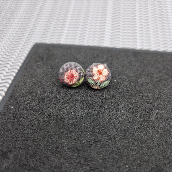 Unique and bright button stud earrings.