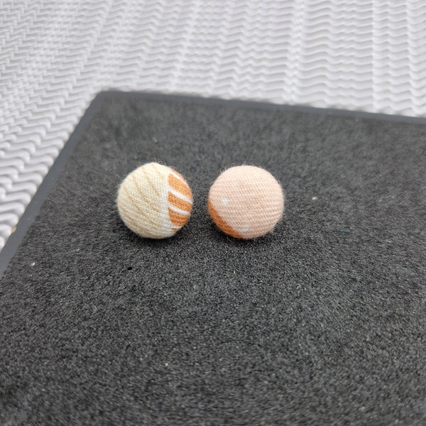 Unique and bright button stud earrings.
