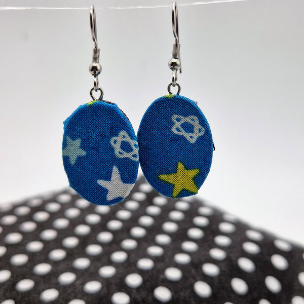 Lets glow fabric dangle earrings, 3 designs available