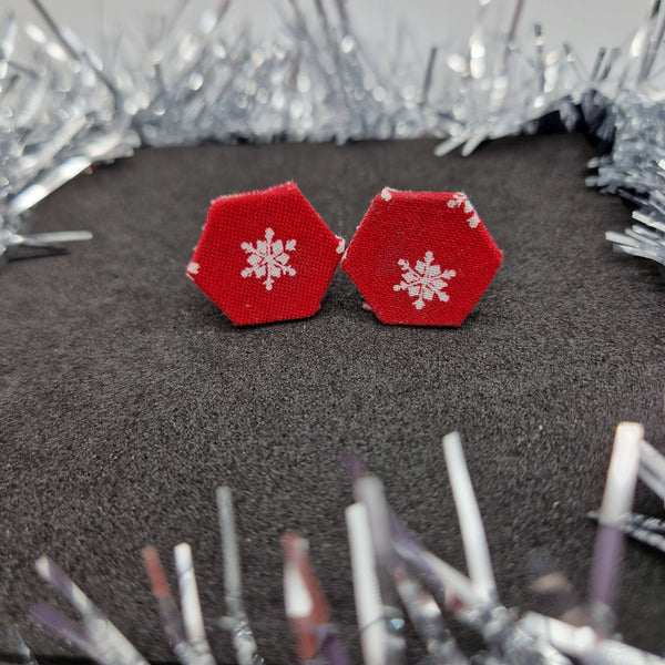 Christmas design clip on earrings
