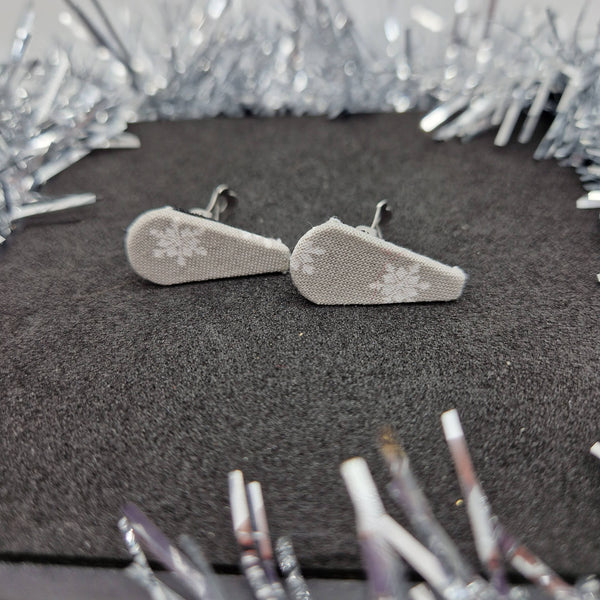 Christmas design clip on earrings