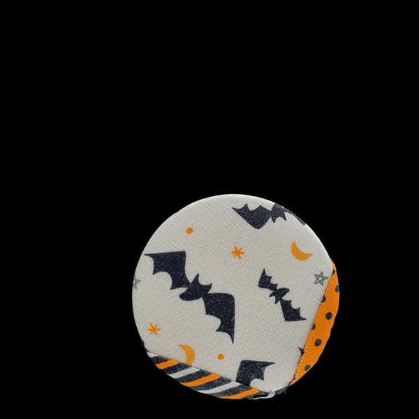 Halloween patchwork pin badge