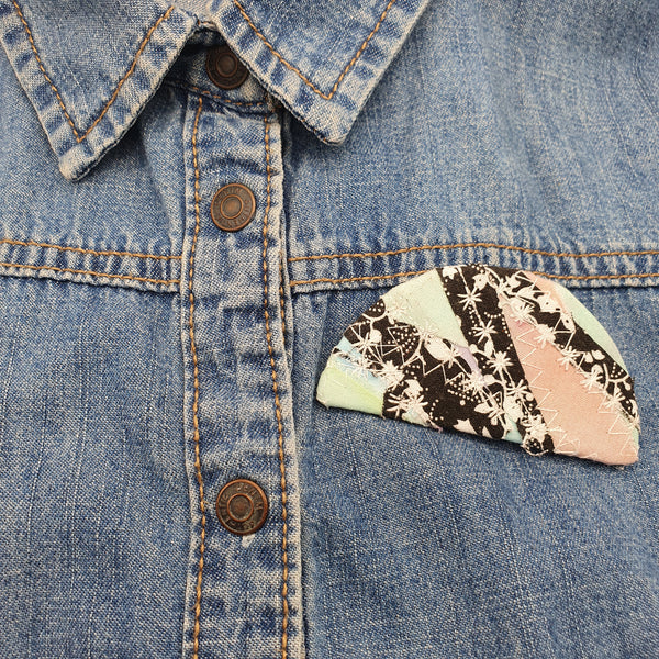 Nature inspired Imperfection brooch