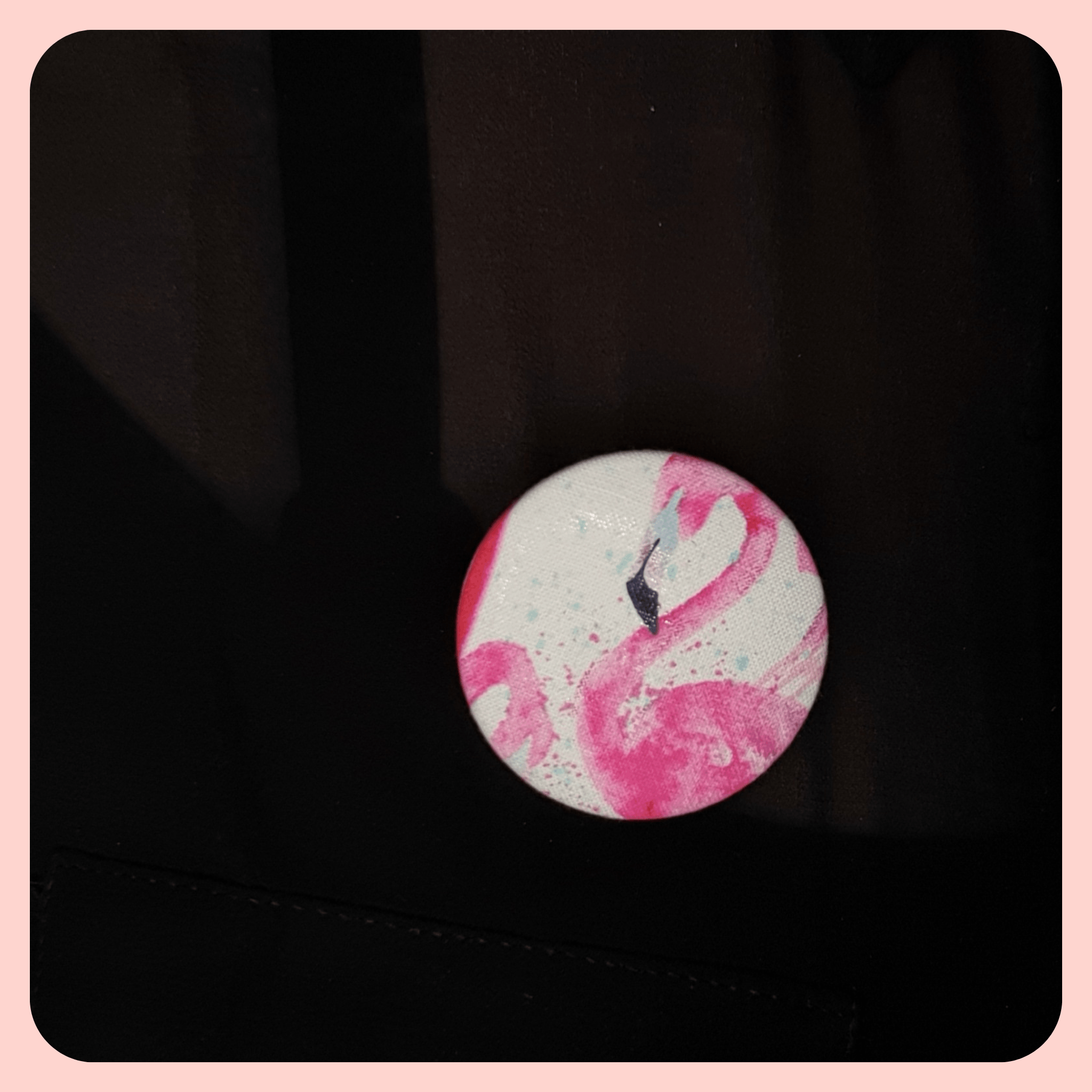 Flamingo pin brooch